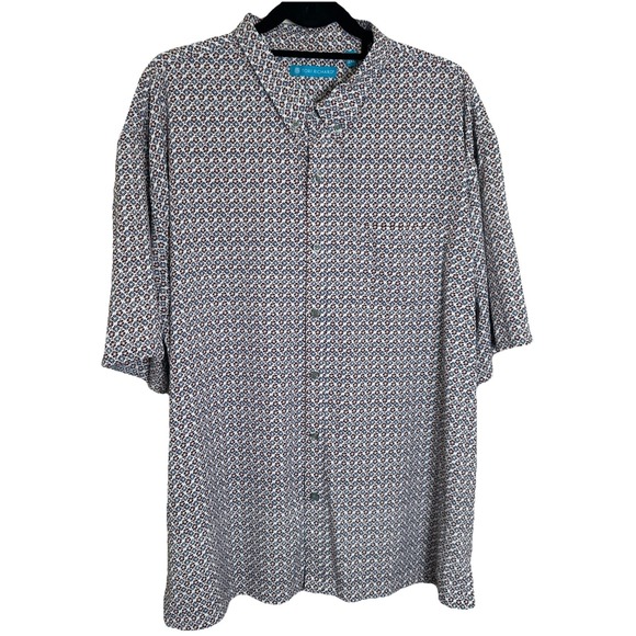 Tori Richard Hawaiian Print Coolbiscus Tradewind Technology Men's 2XL - Picture 2 of 5